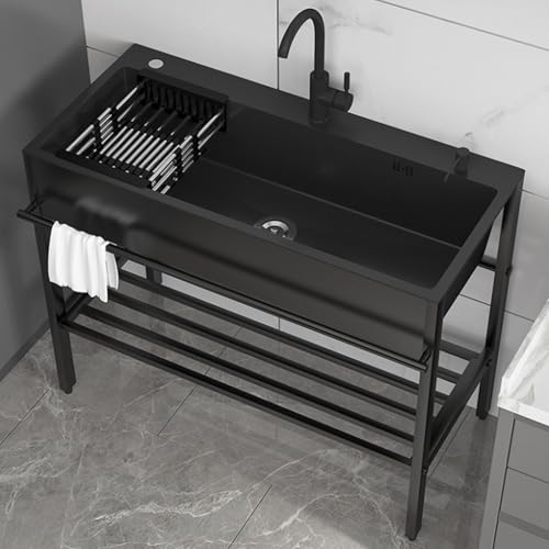 ステンレス2槽シンク　流し台　950×600×840 ステンレス2槽シンク 流し台 950×600×840